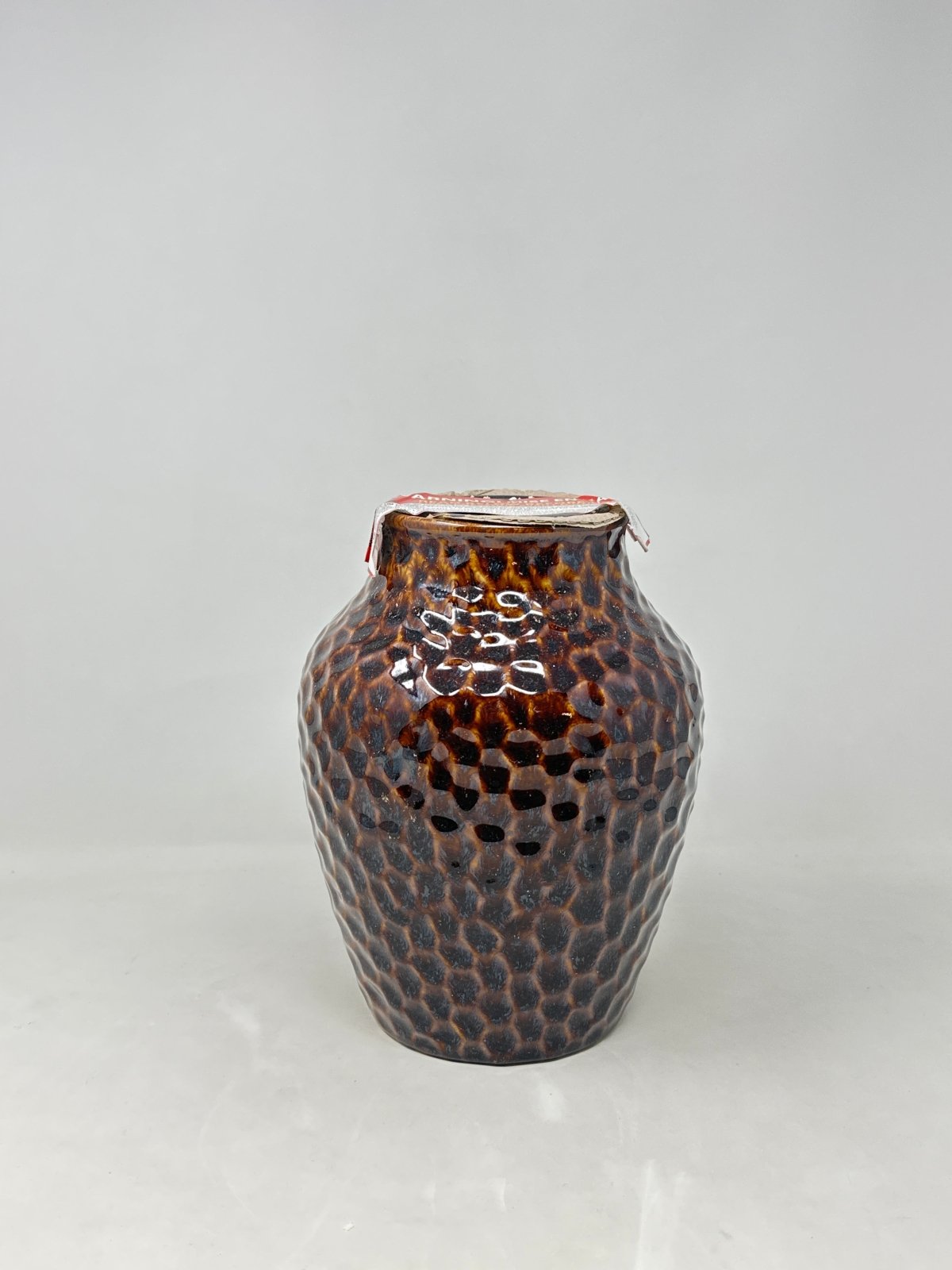 Seagull Studios Terra Brown Honeycomb Flame Pot