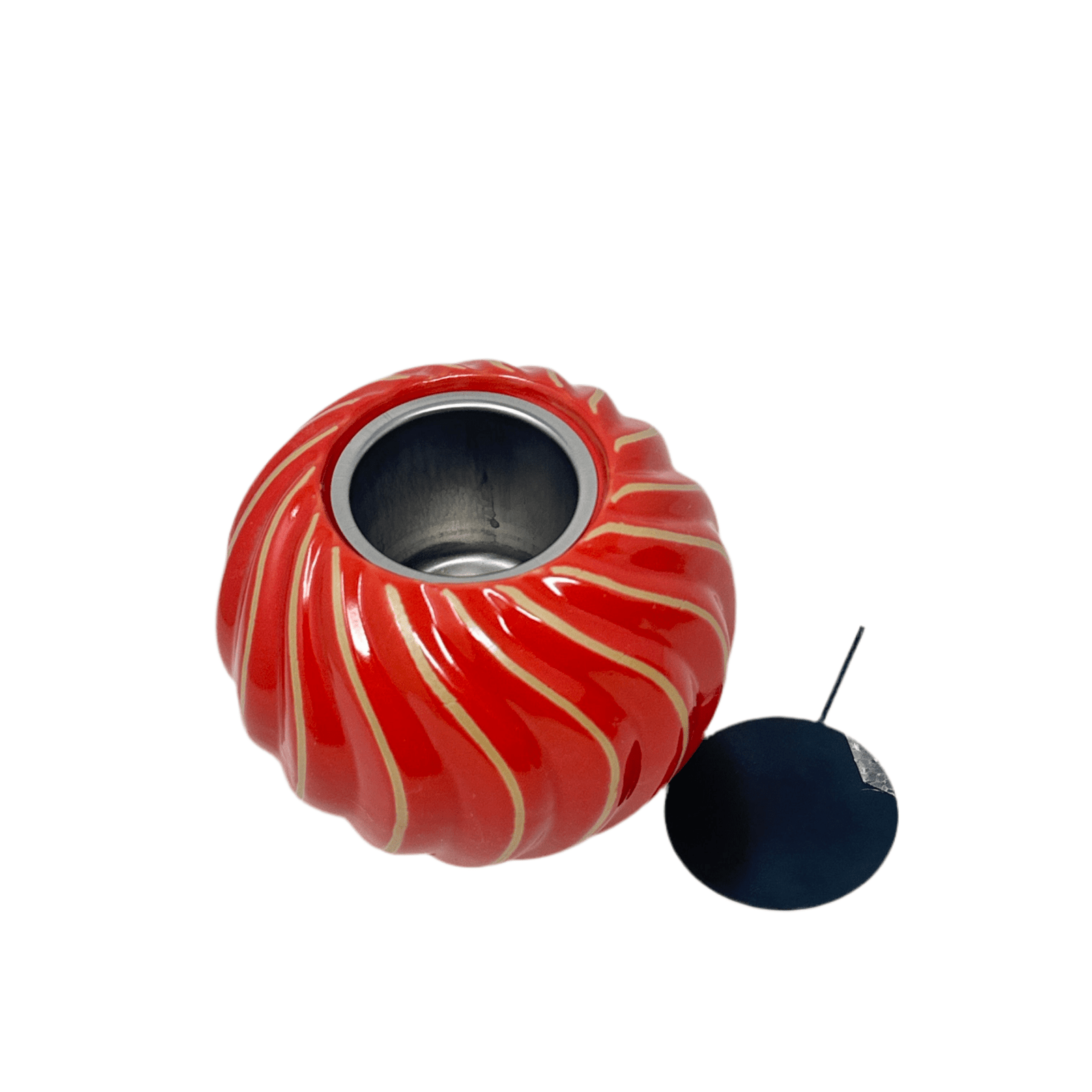 Seagull Studios Terra Coral Swirl Flame Pot