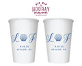 Seashell Beach Wedding Monogram Coffee Cup, #3009