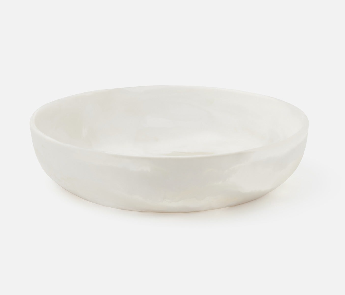 Hugo White Swirled Serving Bowl