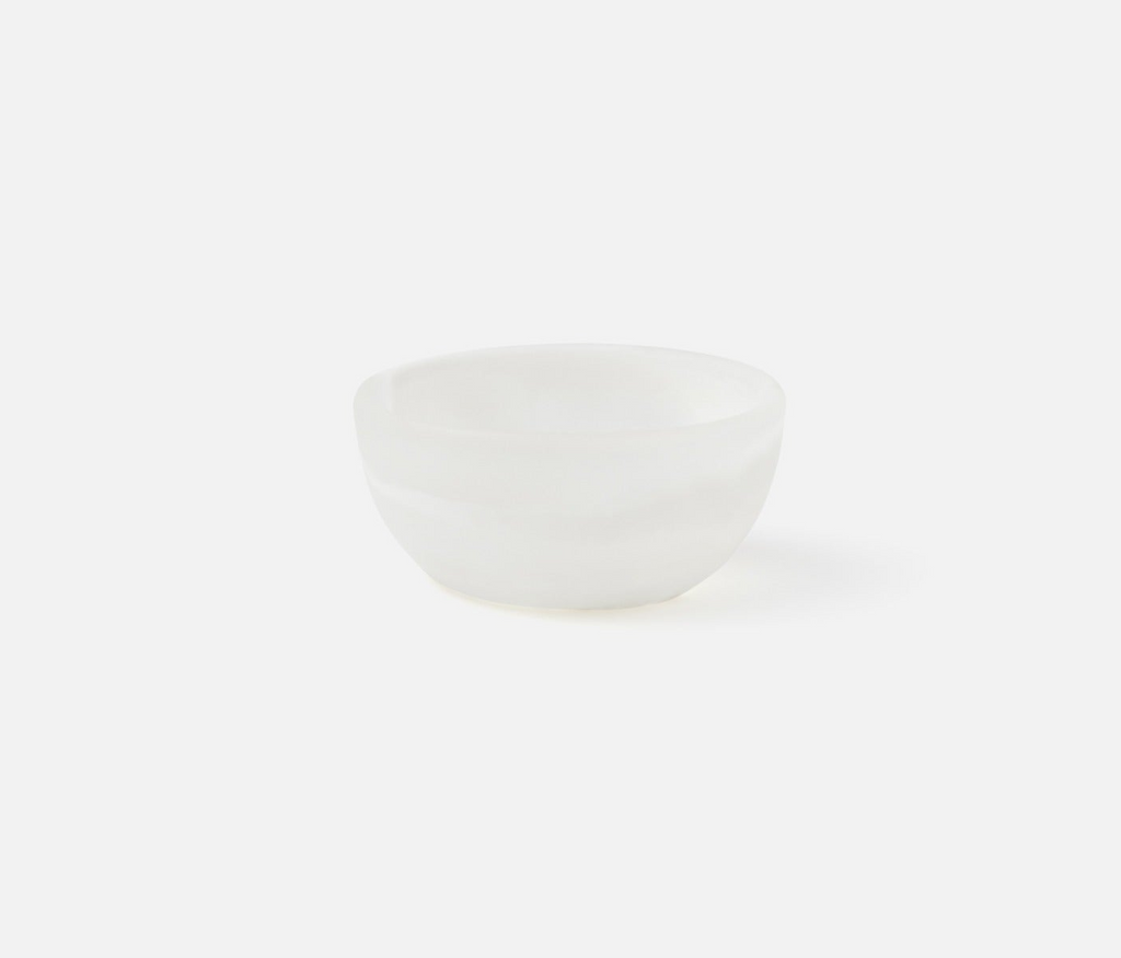 Hugo White Swirled Serving Bowl