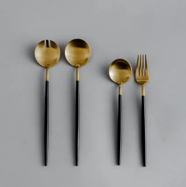 Minimalist/ French Flatware Salad Servers, Serving Utensils & Individual Pieces