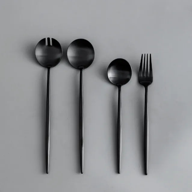 Minimalist/ French Flatware Salad Servers, Serving Utensils & Individual Pieces