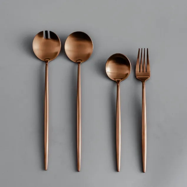 Minimalist/ French Flatware Salad Servers, Serving Utensils & Individual Pieces