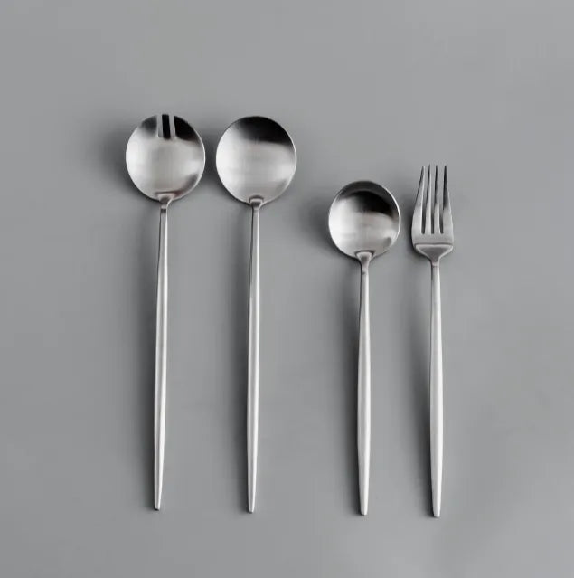 Minimalist/ French Flatware Salad Servers, Serving Utensils & Individual Pieces
