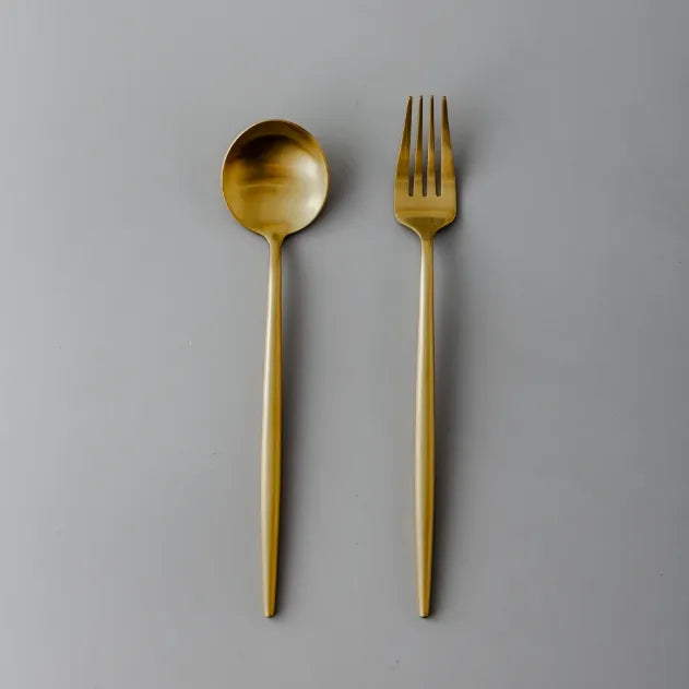 Minimalist/ French Flatware Salad Servers, Serving Utensils & Individual Pieces