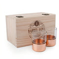 Set of two Copper Base Whiskey Glasses in Collector's box