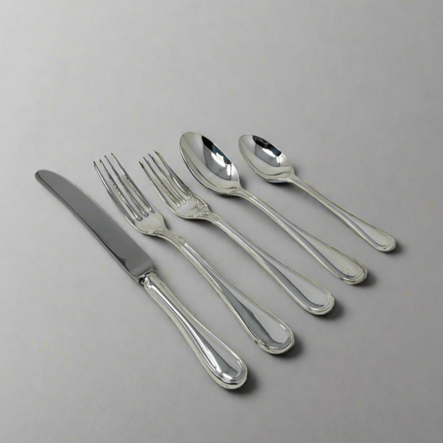 Sheffield Silver Plate Continental Tread - 5 Piece Place Setting