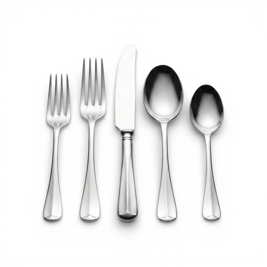 Sheffield Silverplate Rattail Flatware - 5 Piece Place Setting
