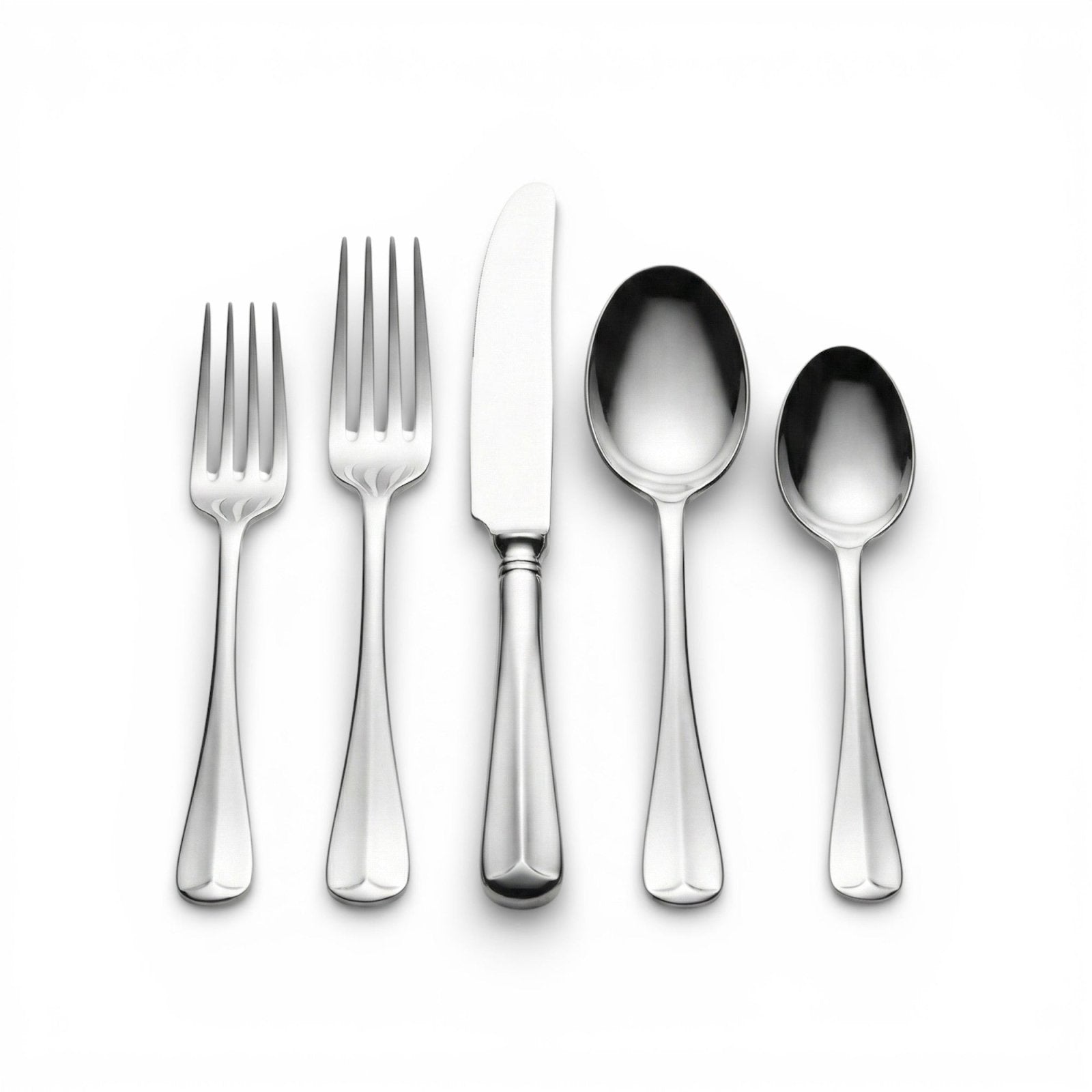 Sheffield Silverplate Rattail Flatware - 5 Piece Place Setting