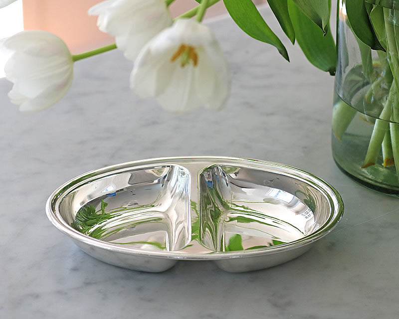 Hôtel Silver Vintage Divided Dish