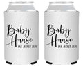 Simple Script Modern with Due Date Baby Shower Foam Can Cooler