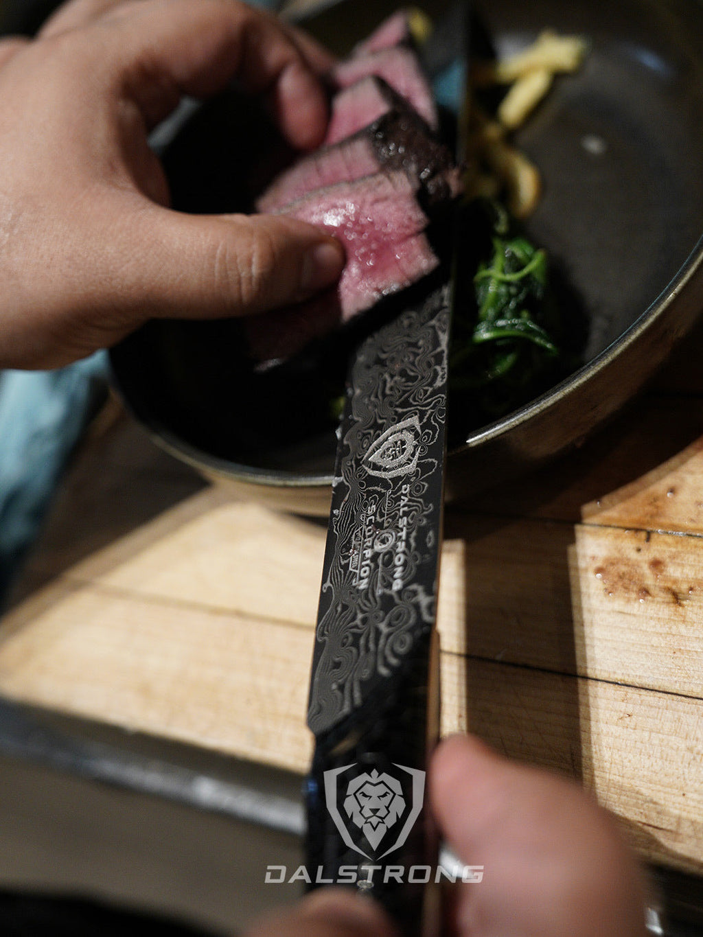 Scorpion Hellfire Bundle | 8" Chef's Knife + 4" Paring Knife + 11" Slicer Knife