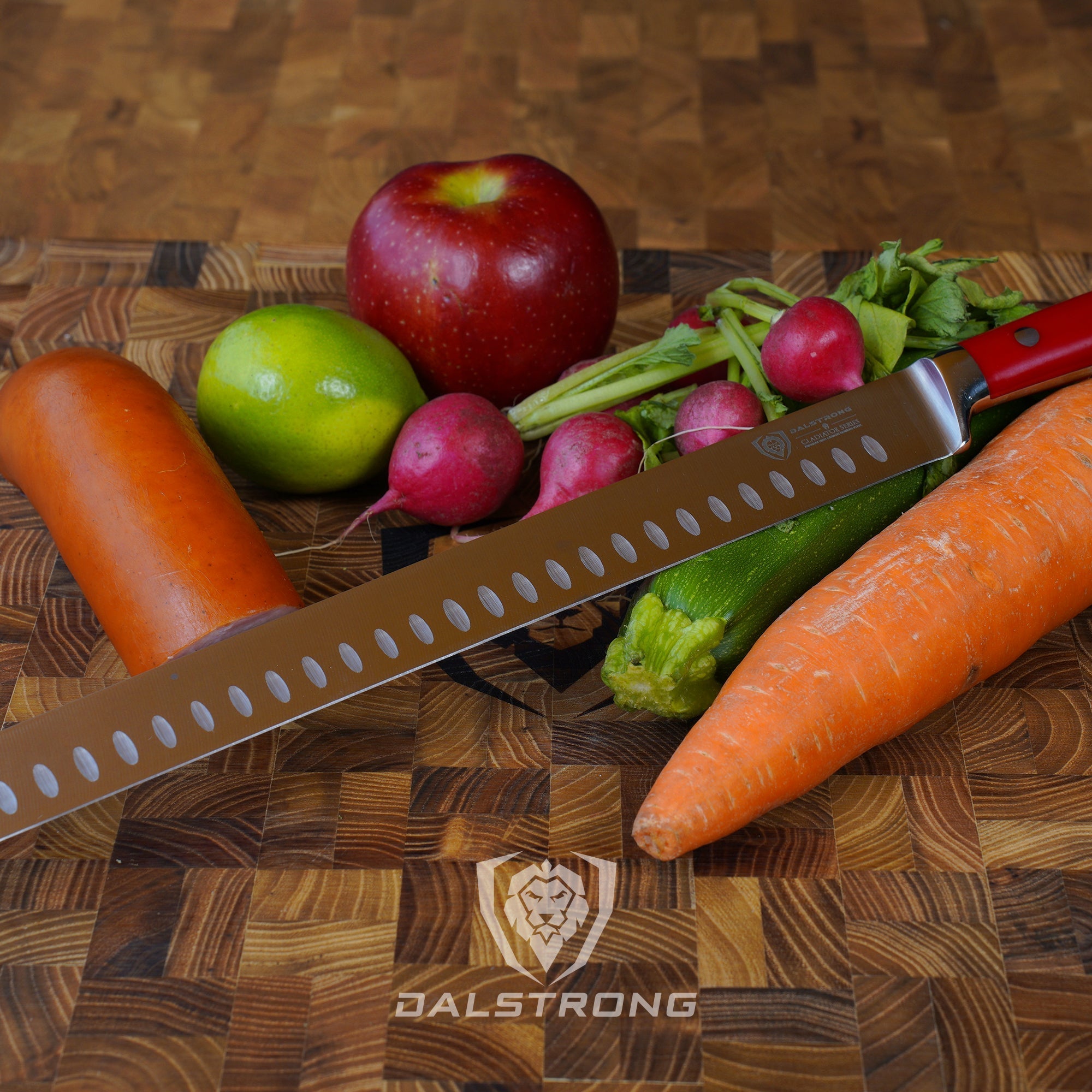Slicing & Carving Knife 12" | Crimson Red ABS Handle | Gladiator Series | NSF Certified | Dalstrong ©