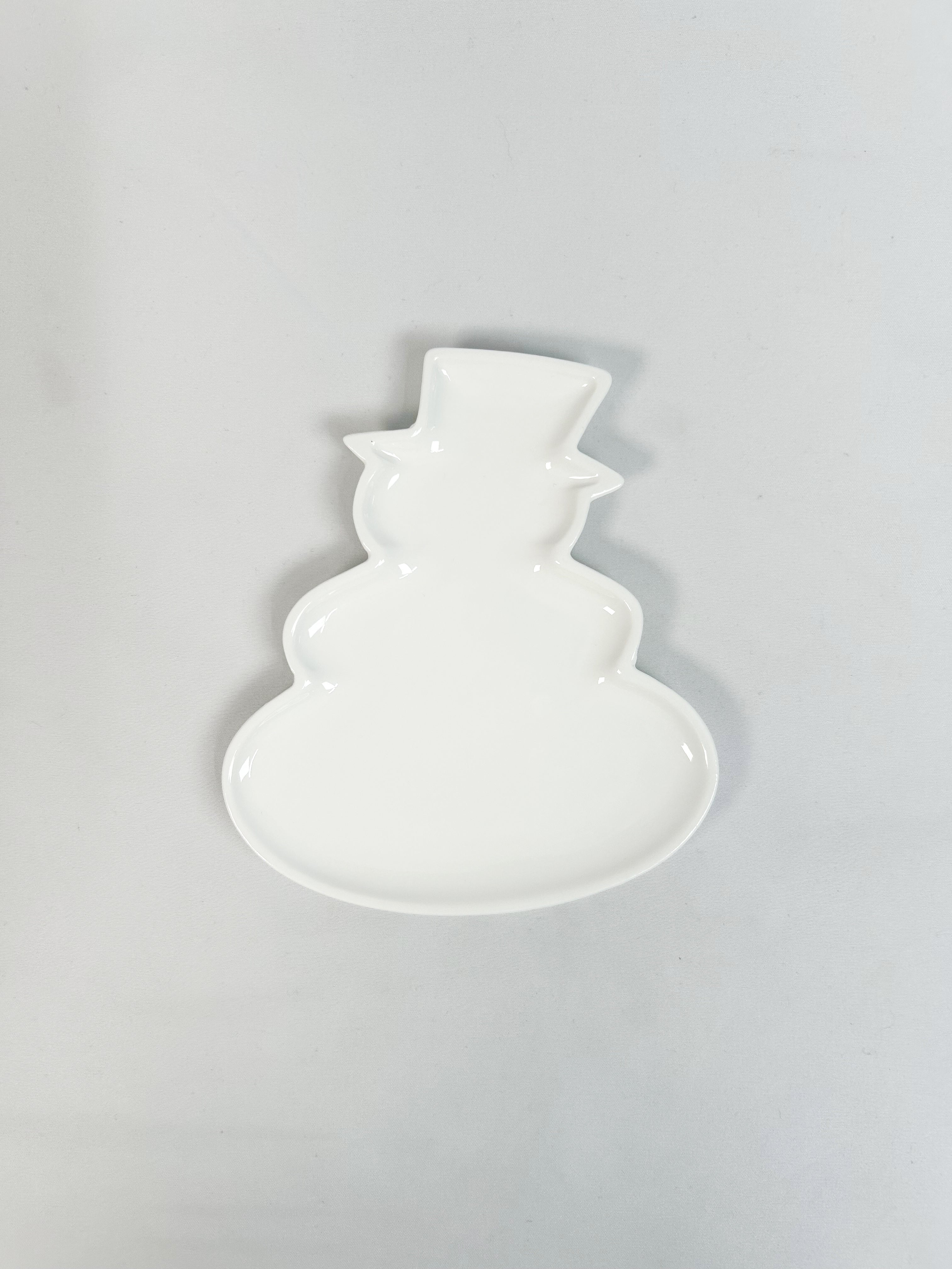 Snowman Ceramic Tray