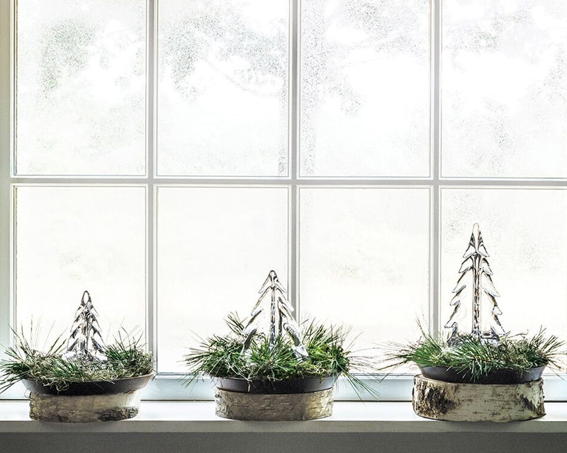 Simon Pearce Vermont Evergreen Trees