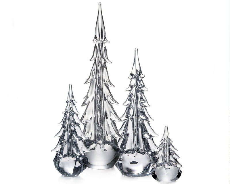 Simon Pearce Five Sided Evergreen Trees
