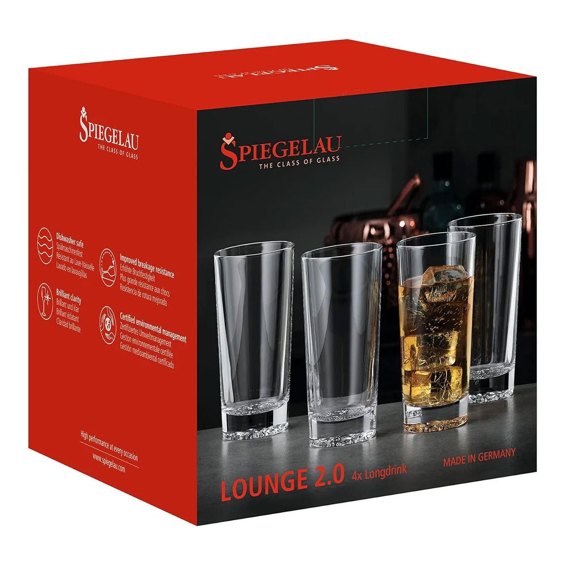 Spiegelau Crystal Lounge Longdrink - Set of 4