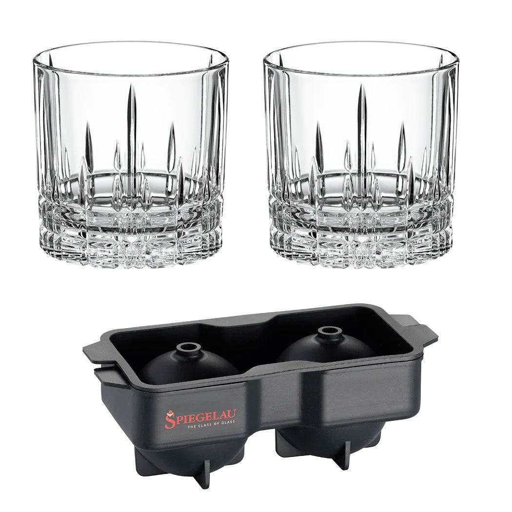 Spiegelau Perfect Serve Whisky Set with Ice Cube Tray