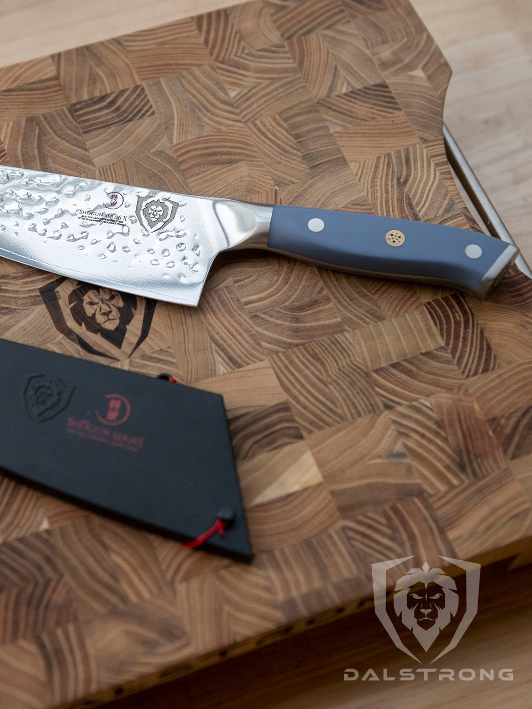 Chef's Knife 8" | Light Blue Matte ABS Handle | Shogun Series | X | Dalstrong ©
