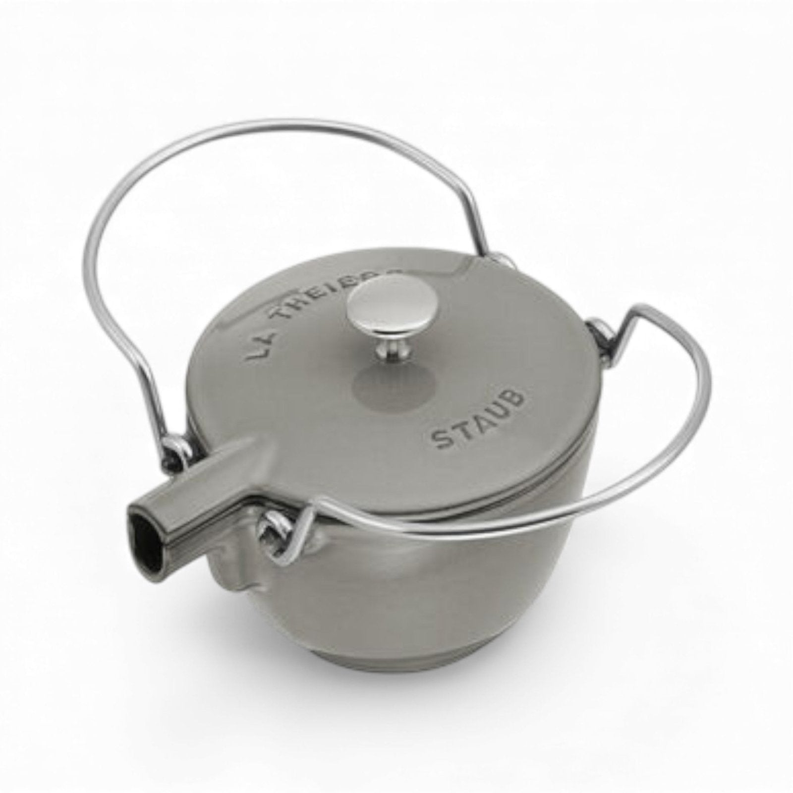 Staub Cast Iron 1.1L Teapot - Graphite Grey
