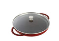 Staub Cast Iron 12" (30cm) Round Steam Grill Grenadine