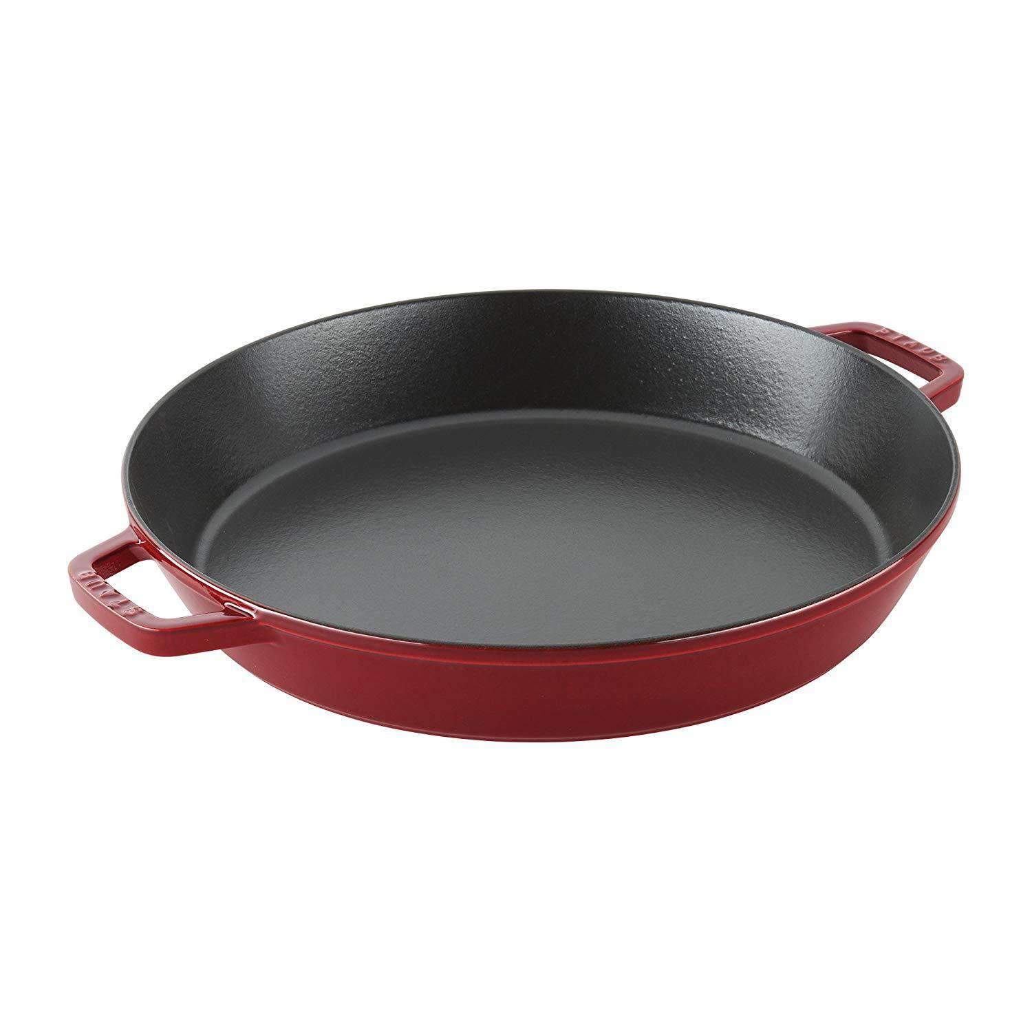 Staub Cast Iron 13" (34 cm) Paella Pan - Grenadine
