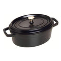 Staub Cast Iron 4.5 QT (4.2L) Oval Cocotte - Black