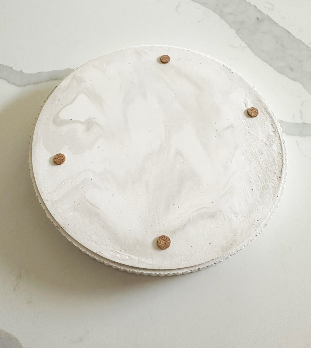 Fluted Round Tray
