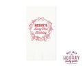 Strawberry Wreath Berry First Birthday Guest Towels