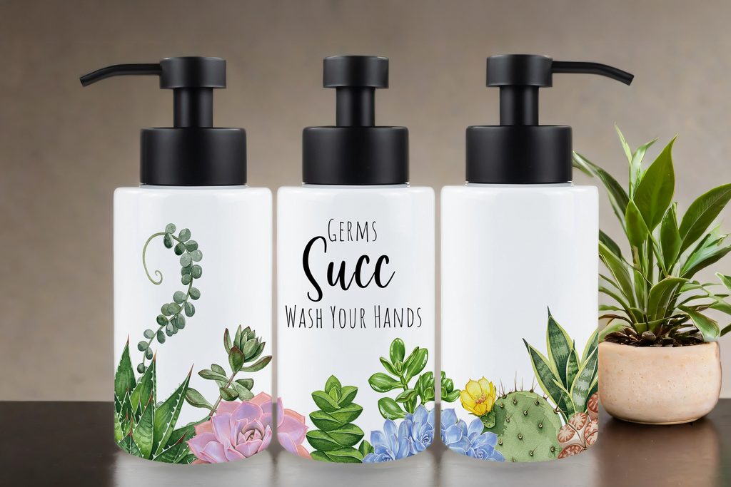 Assorted Ready to Press Sublimation 18oz Soap Dispenser Prints (15 Pack)