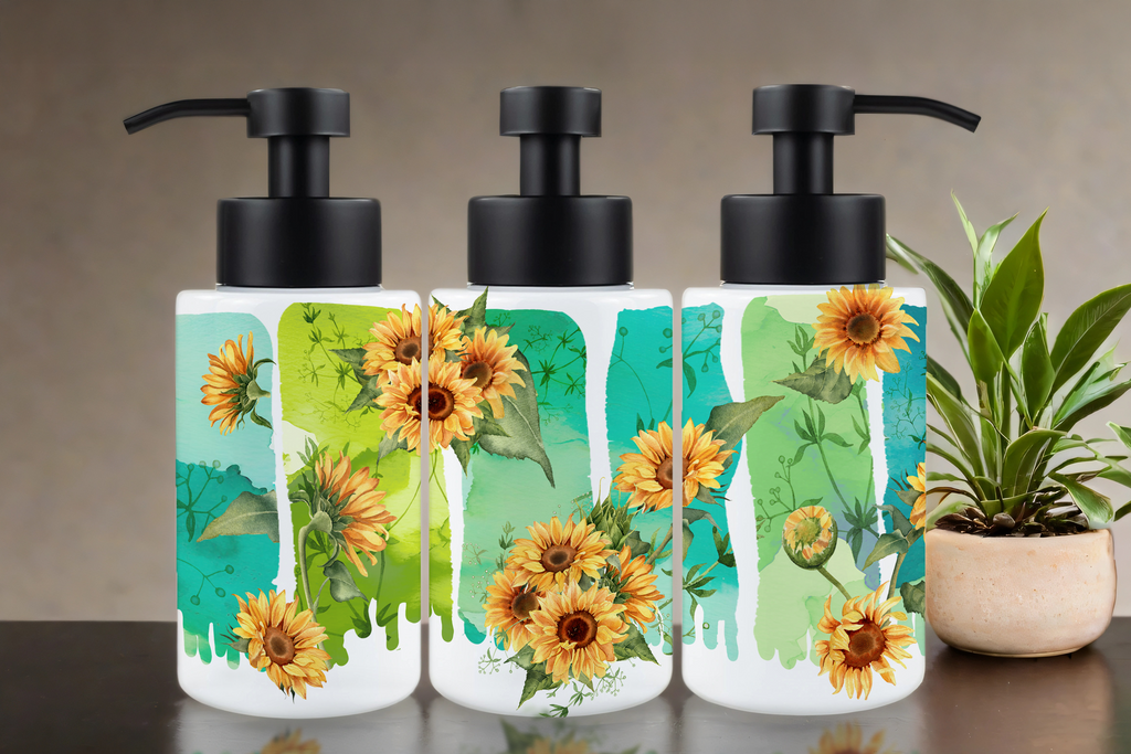 Assorted Ready to Press Sublimation 18oz Soap Dispenser Prints (15 Pack)