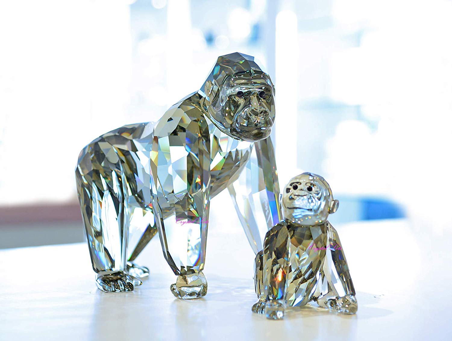 SWAROVSKI Crystal ANNUAL EDITION 2009 GORILLAS MOTHER AND CUB