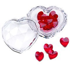SWAROVSKI Crystal JEWEL HEART WITH RED HEARTS