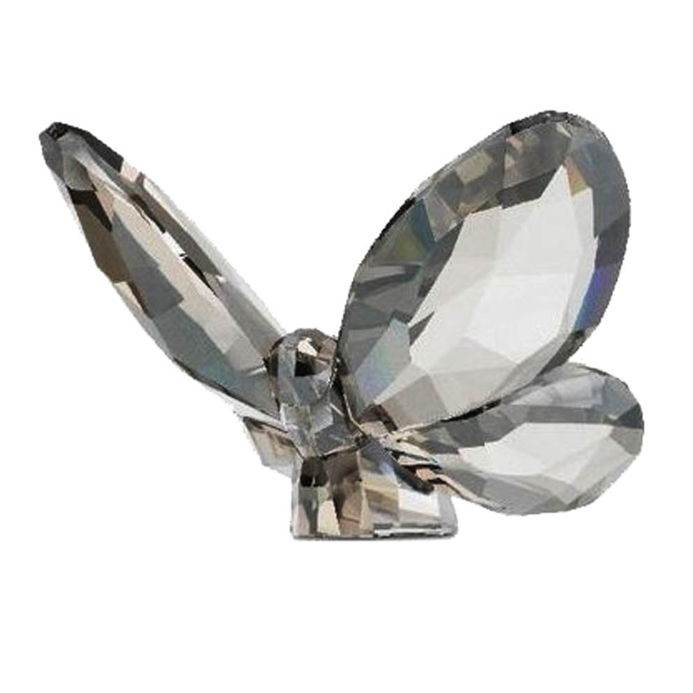Swarovski Crystal Large Brilliant Butterfly Smoky Satin Black