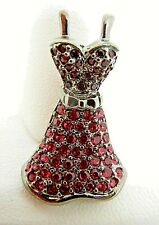 Swarovski Crystal Brooch – Red Dress