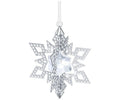 SWAROVSKI CHRISTMAS ORNAMENT STAR, SILVER TONE