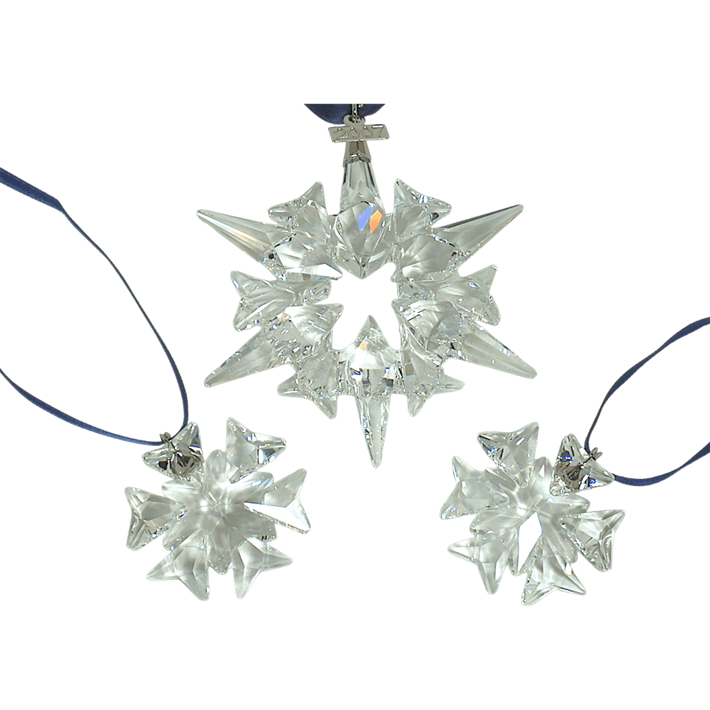 SWAROVSKI Crystal 2007 CHRISTMAS ORNAMENT SET