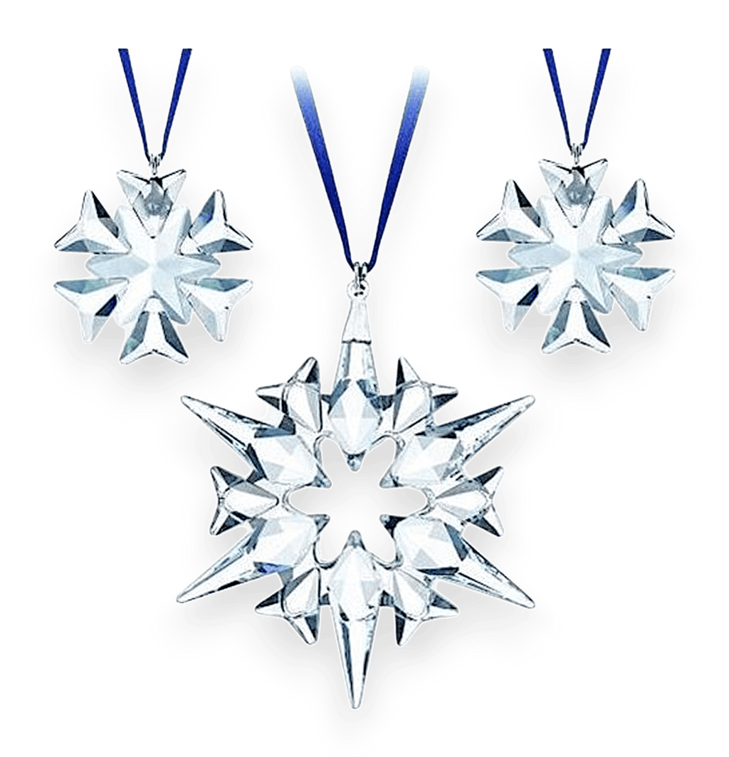 SWAROVSKI Crystal 2007 CHRISTMAS ORNAMENT SET