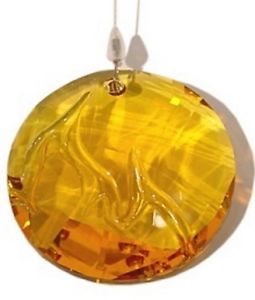 SWAROVSKI Crystal 2010 WINDOW ORNAMENT FIRE TOPAZ