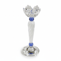 SWAROVSKI Crystal CANDLEHOLDER BLUE FLOWER