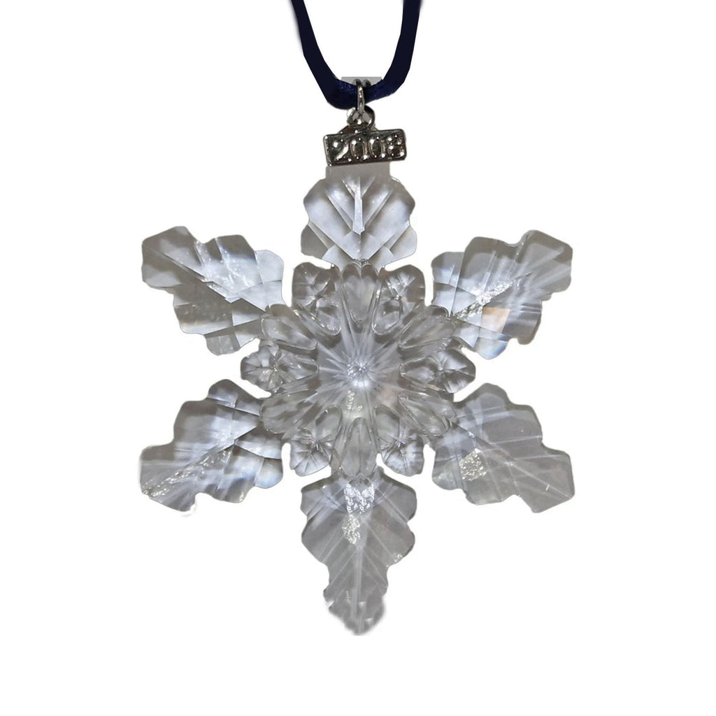 Swarovski Crystal Christmas 2008 Annual Snowflake Star Ornament