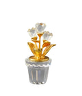 SWAROVSKI Crystal FLOWER POT GOLD