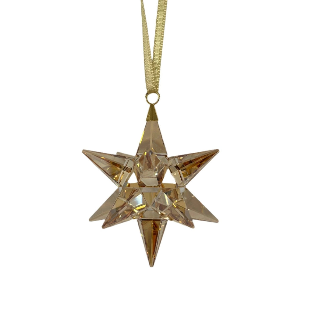 Swarovski Crystal Golden Shadow Star Christmas Ornament