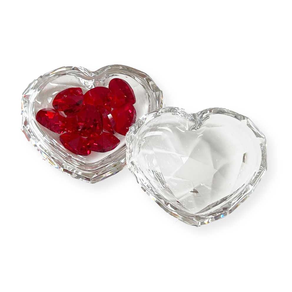 SWAROVSKI Crystal JEWEL HEART WITH RED HEARTS