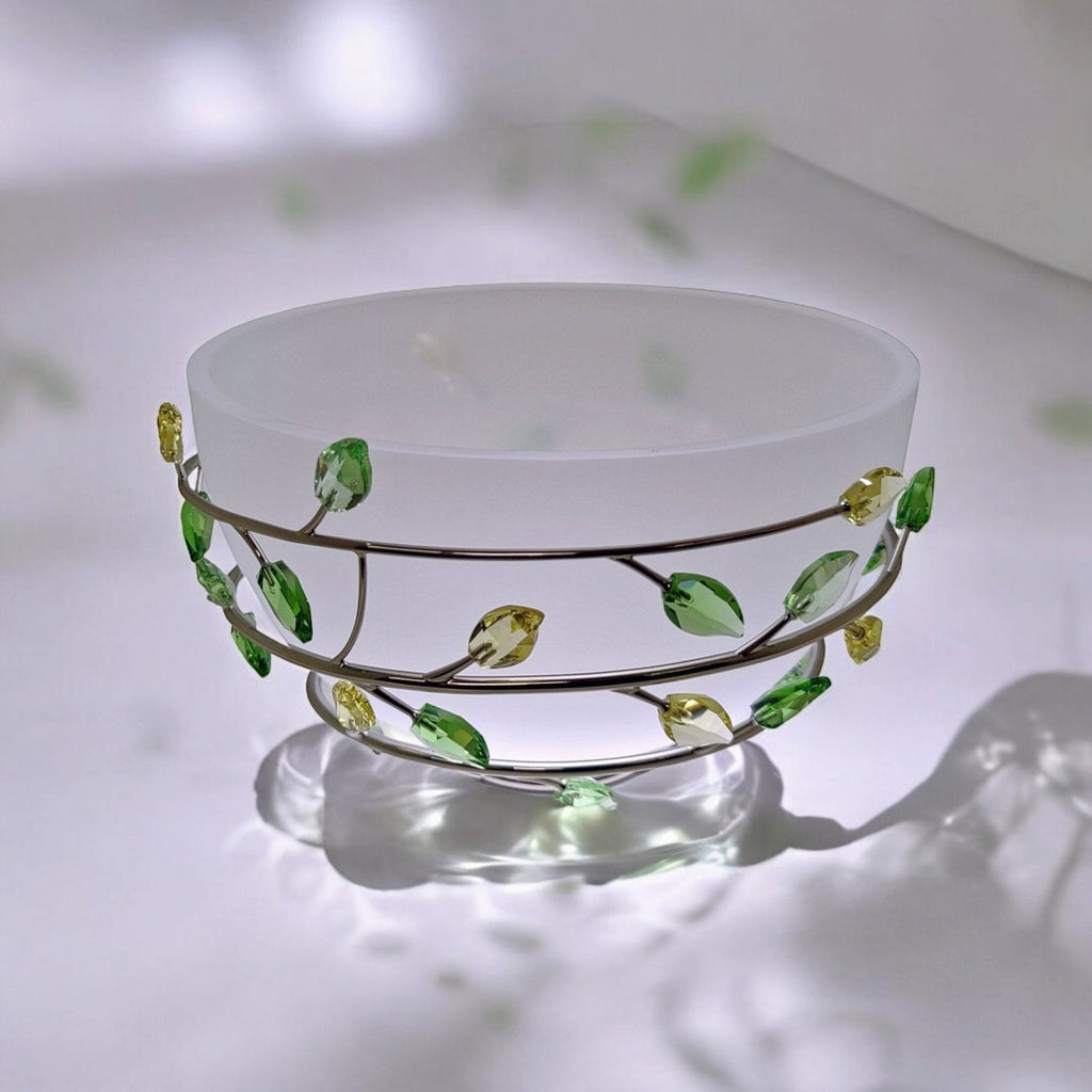 Swarovski Crystal Jonquil Leaves Bowl