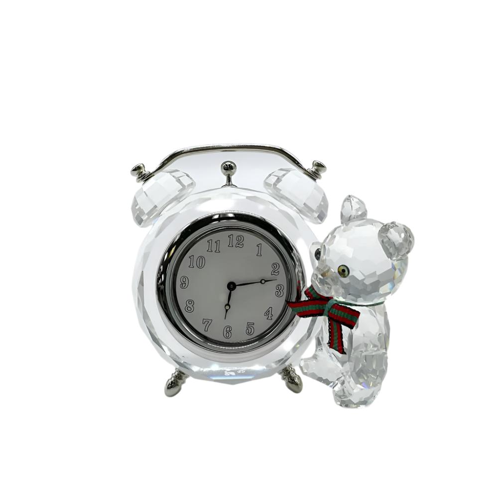 SWAROVSKI Crystal Kris Bear Table Clock