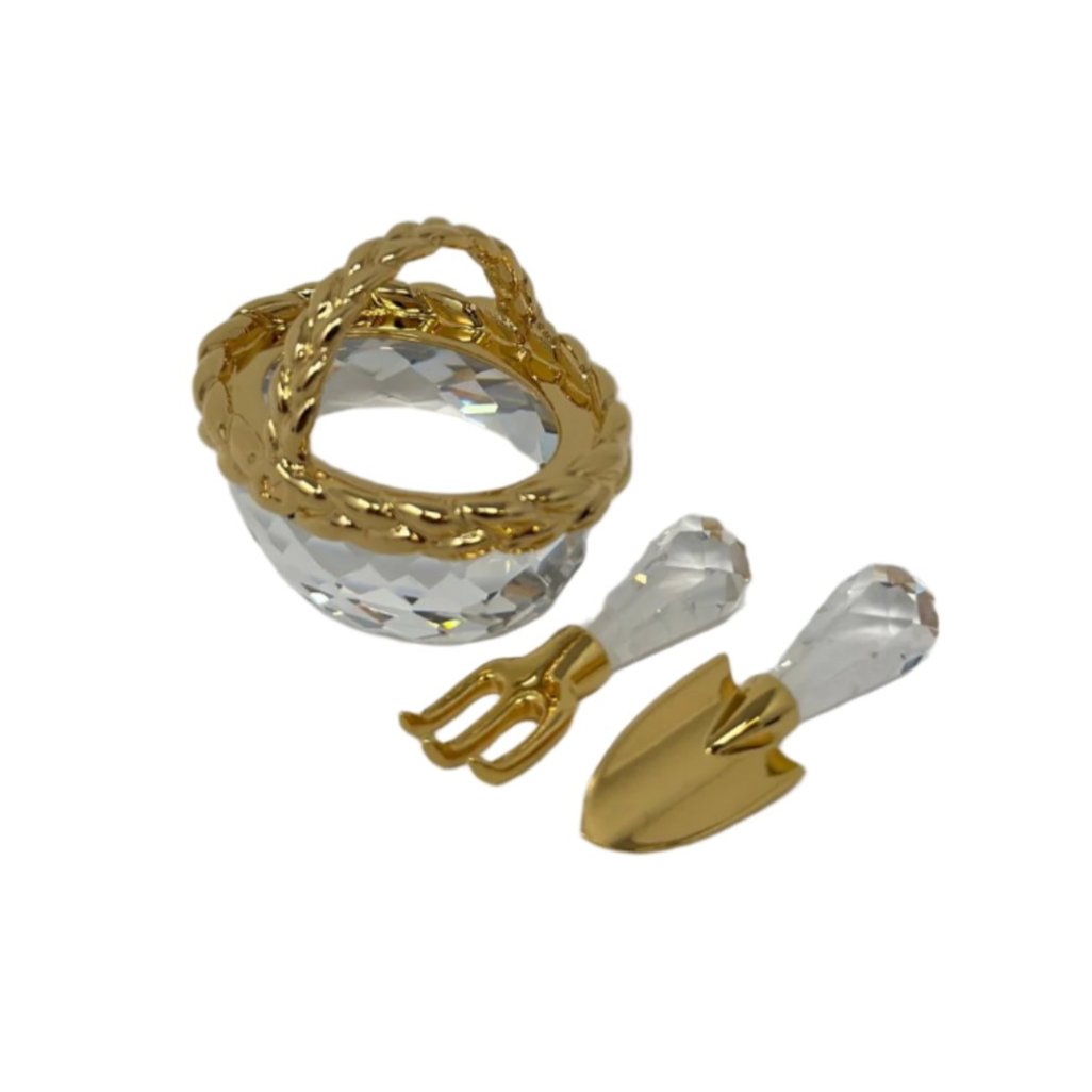 SWAROVSKI CRYSTAL MEMORIES GARDENING SET GOLD