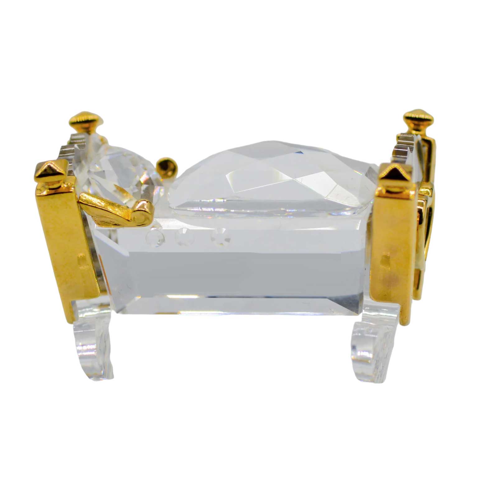 SWAROVSKI CRYSTAL MEMORIES Gold Rocking CRADLE