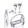 SWAROVSKI CRYSTAL MEMORIES Rhodium WINE SET 5 PIECE